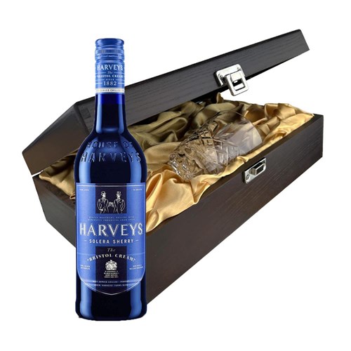 Harveys Bristol Cream Sherry In Luxury Box With Royal Scot Glass